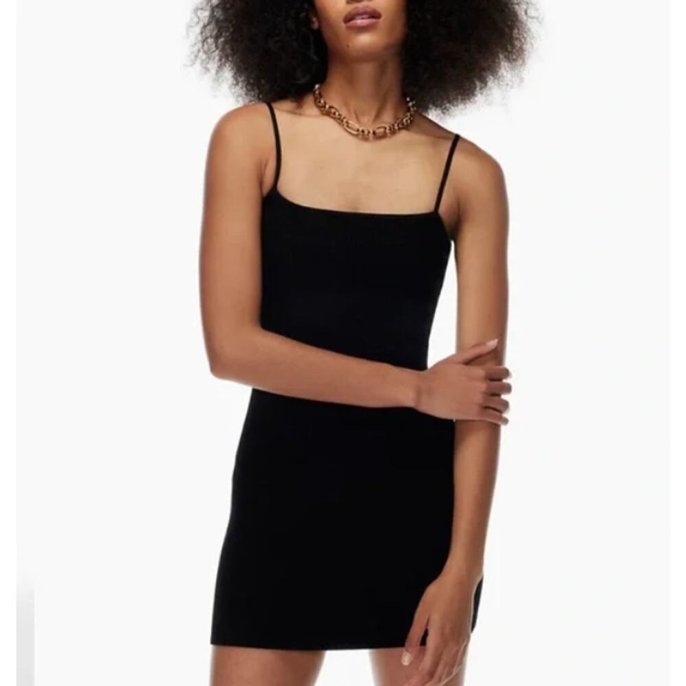 Babaton Sculpt Knit Cami Ribbed Bodycon Mini Dress, M